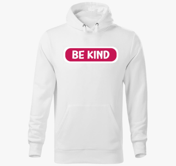Be kind pink pulover s kapuco