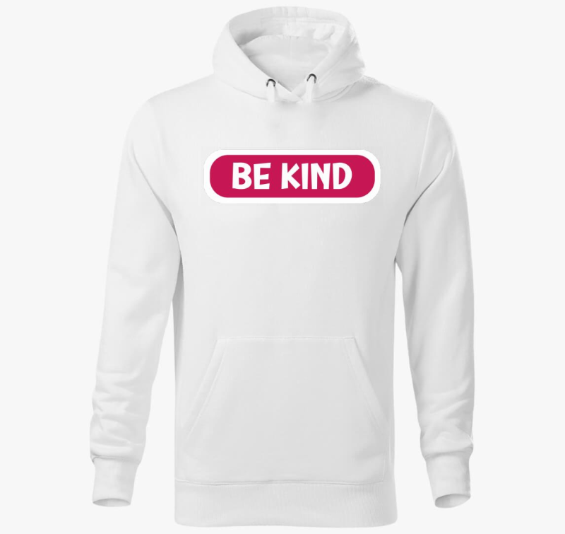 Be kind pink pulover s kapuco