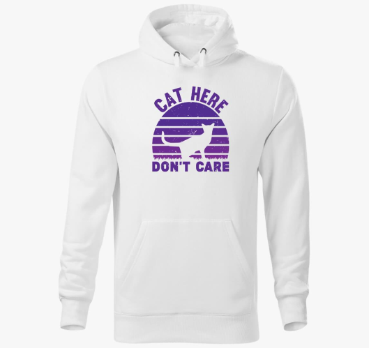 Cat here don't care pulover s ...