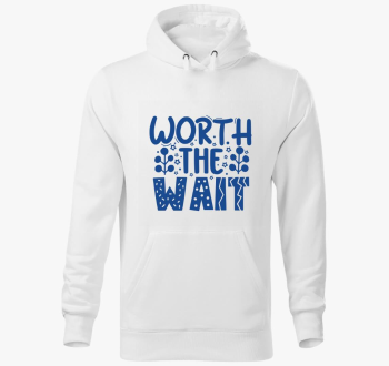 modra pulover s kapu