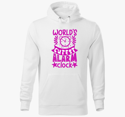 Legcukibb roza pulover s kapuc...