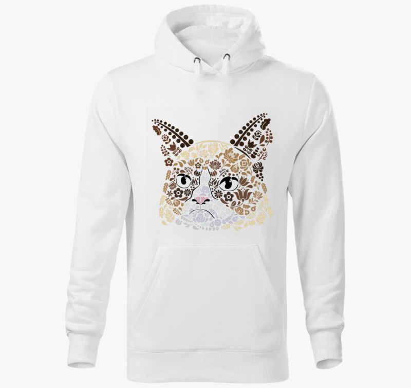 Magyaros Grumpy cat pulover s kapuco