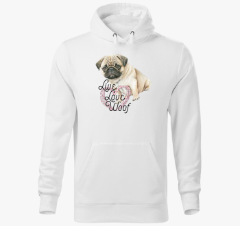 Mopsz pulover s kapu