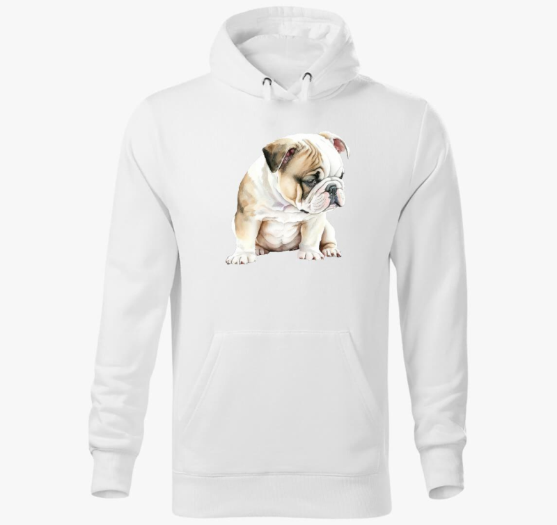 Angol bulldog pulover s kapuco