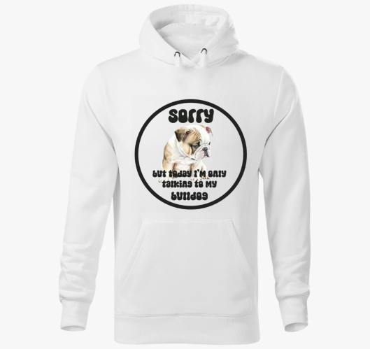 Talk Bulldog pulover s kapuco