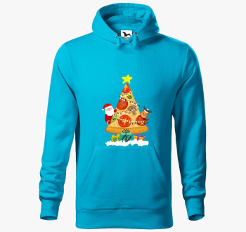 Pizzafa pulover s kapuco