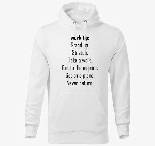 work tip pulover s kapuco