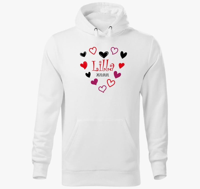 Egyedi neves, pulover s kapuco