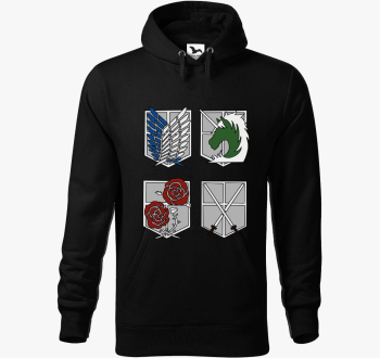 Attack on Titan pulover s kapuco