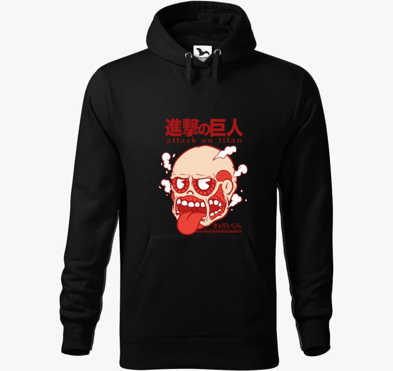 Attack on Titan - sziluett pulover s kapuco