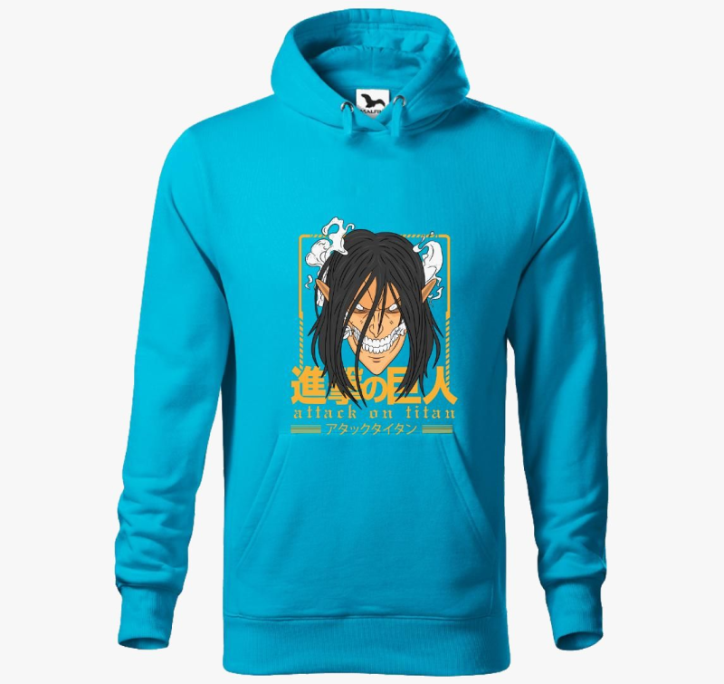 Attack on Titan - Eren Yeager kot pulover s kapuco