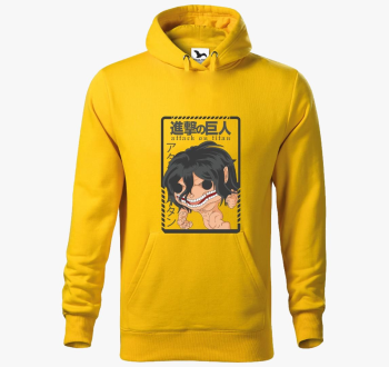 Attack on Titan - Eren Yeager Chibi pulover s kapuco
