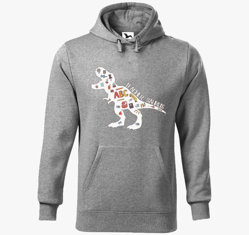 Teacher Saurus pulover s kapuco