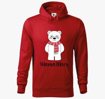 Mama maci pulover s kapuco