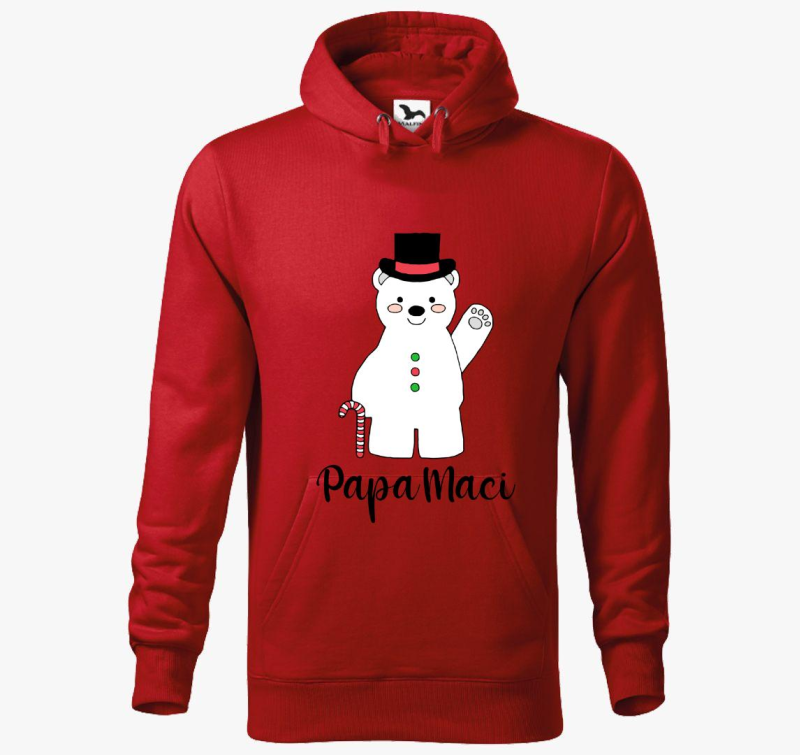 Papa maci pulover s kapuco