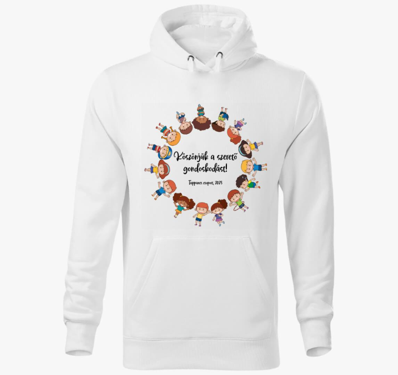 Gyermekek pulover s kapuco