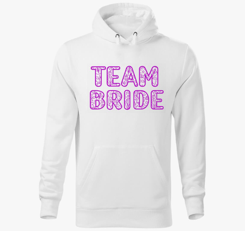 TEAM Bride pink pulover s kapuco