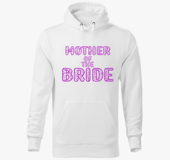 Mother of the Bride pink pulover s kapuco