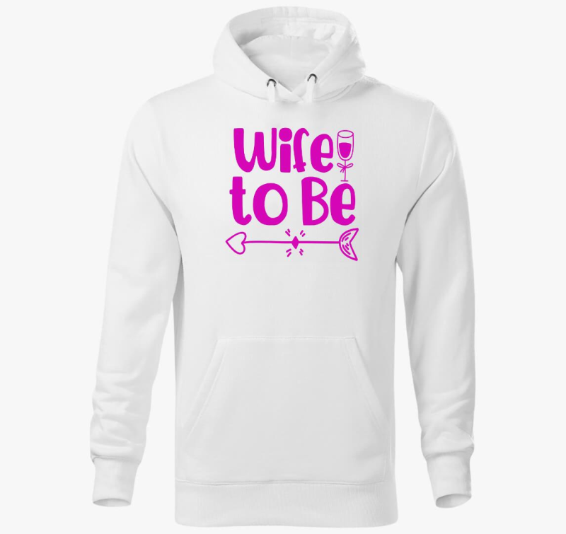 Wife to be pink pulover s kapuco