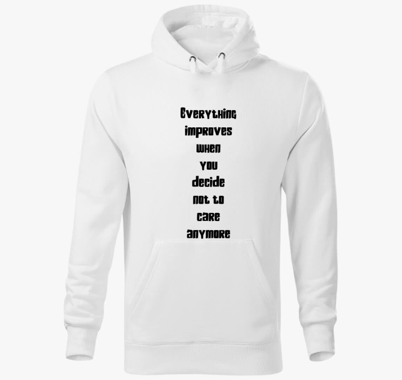 not to care pulover s kapuco