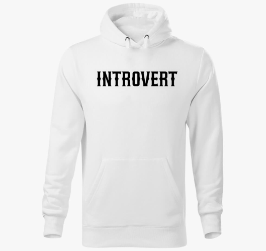 Introvert pulover s kapuco