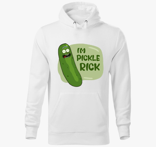 Uborka Rick pulover s kapuco