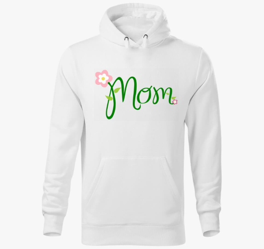 Mom pulover s kapuco