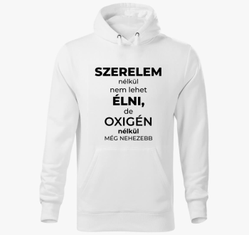 Ljubezen ne lehet smešno pulover s kapuco