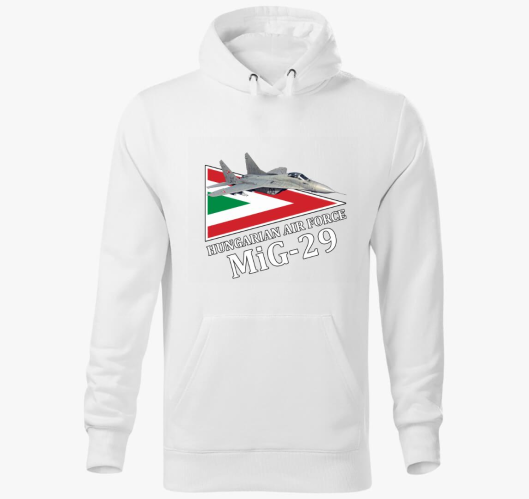 HUNAF MiG-29 pulover s kapuco
