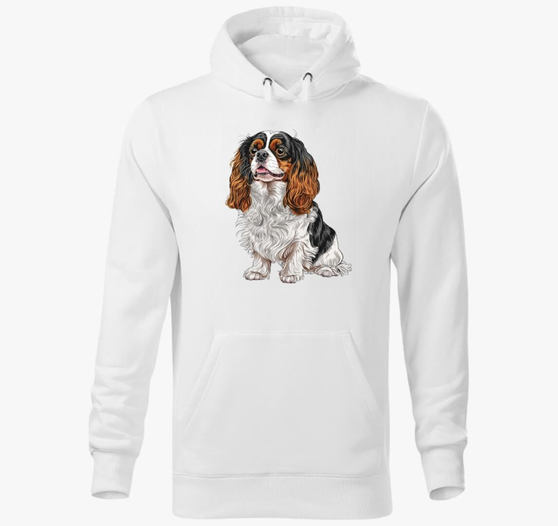 Spaniel pulover s kapuco