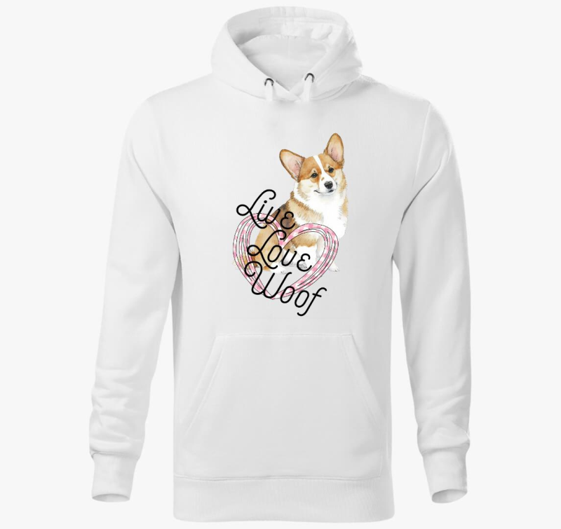 Corgi pulover s kapuco