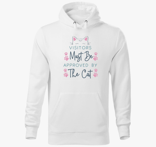 Visitors Cat pulover s kapuco