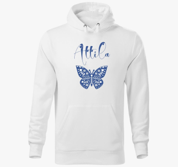 Modra pulover s kapu