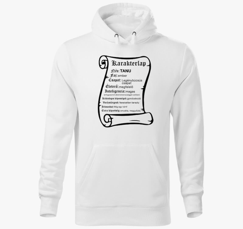 Karakterlap tanu pulover s kapuco