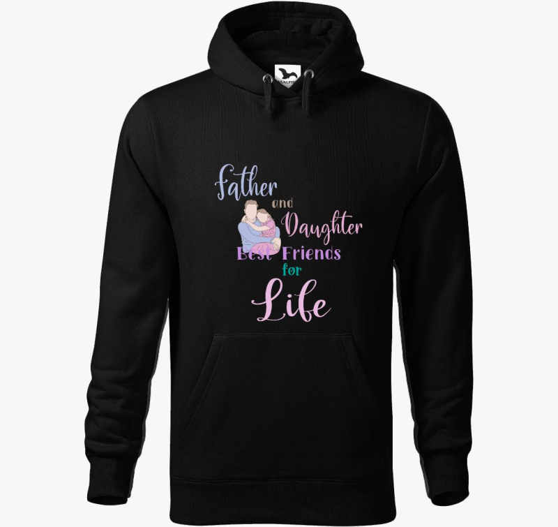 Father and daughter pulover s kapuco