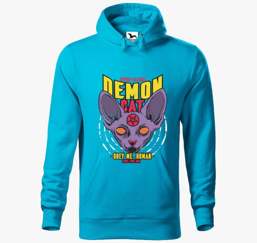 macska pulover s kapuco