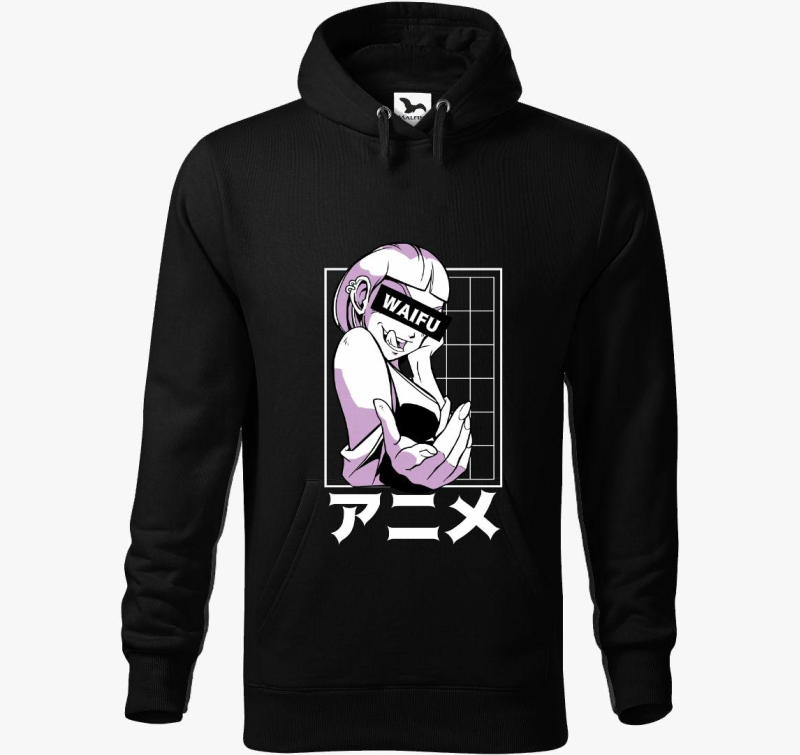 Waifu pulover s kapuco