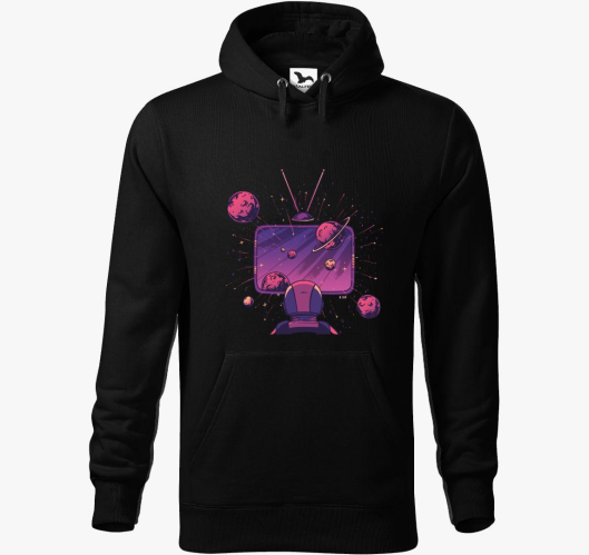 Space TV pulover s kapuco