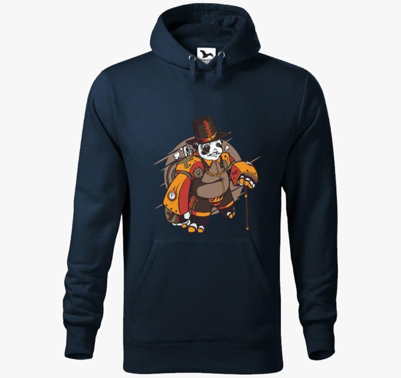 Steampunk Panda pulover s kapuco