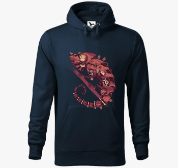 Steampunk pulover s kapuco