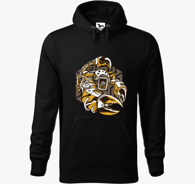 Steampunk pulover s kapuco