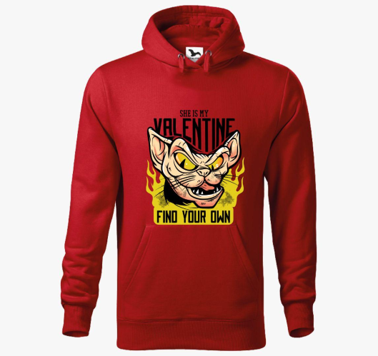 El kezekkel pulover s kapuco