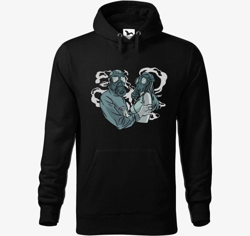 Anti-social Love pulover s kapuco