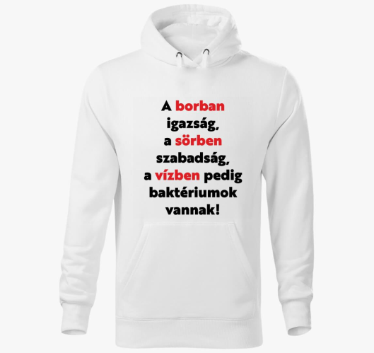 borban je pulover s kapuco