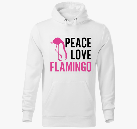 Flamingo peace pulover s kapuc...