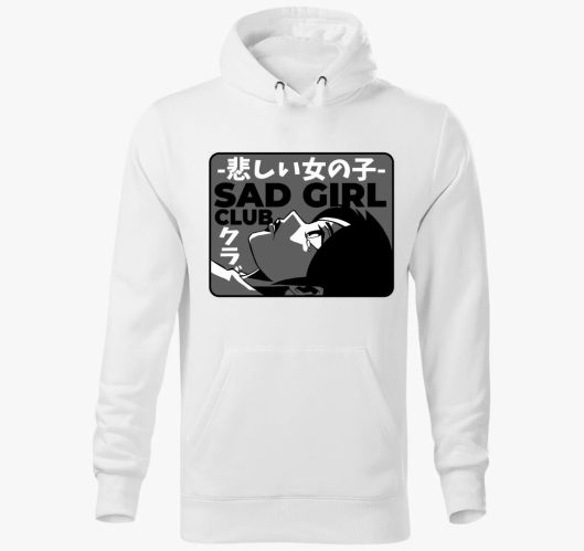 Sad Girl Club pulover s kapuco