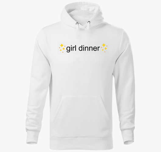 girl dinner pulover s kapuco