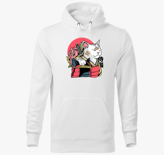 Samurai Cica pulover s kapuco