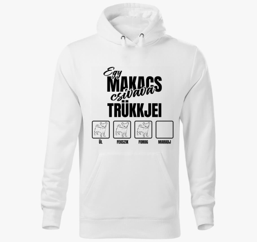 makacs csivava pulover s kapuc...