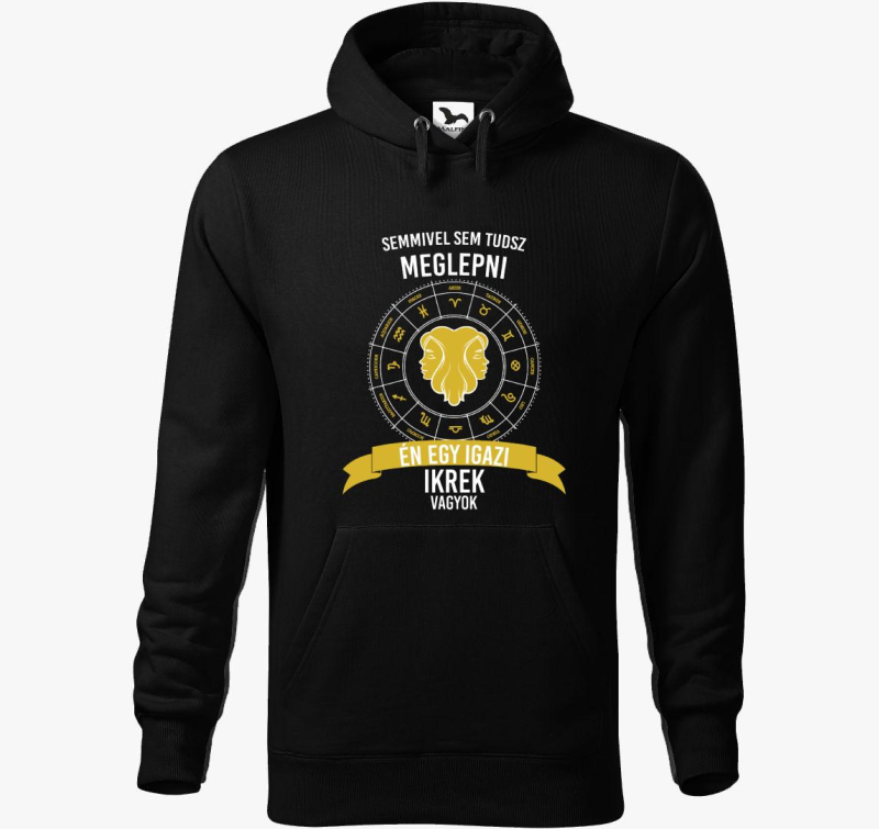 Igazi ikrek sem - ikrek pulover s kapuco